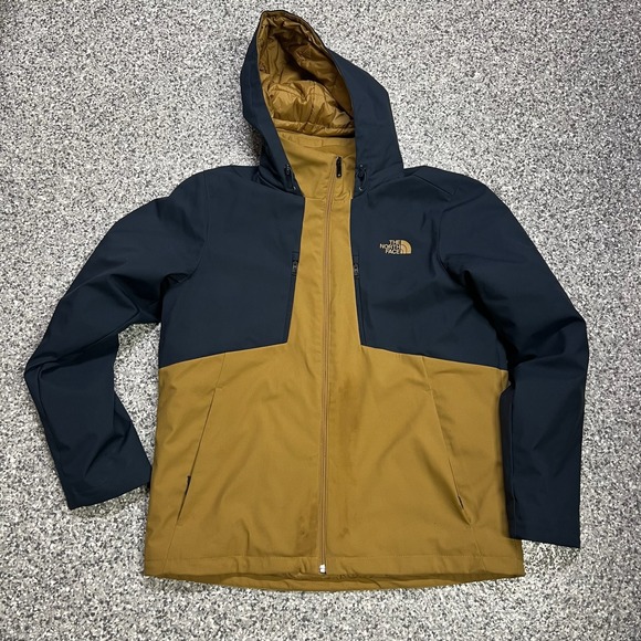 The North Face Apex Elevation Hooded Jacket Men's Large Navy Blue Colorblock Zip